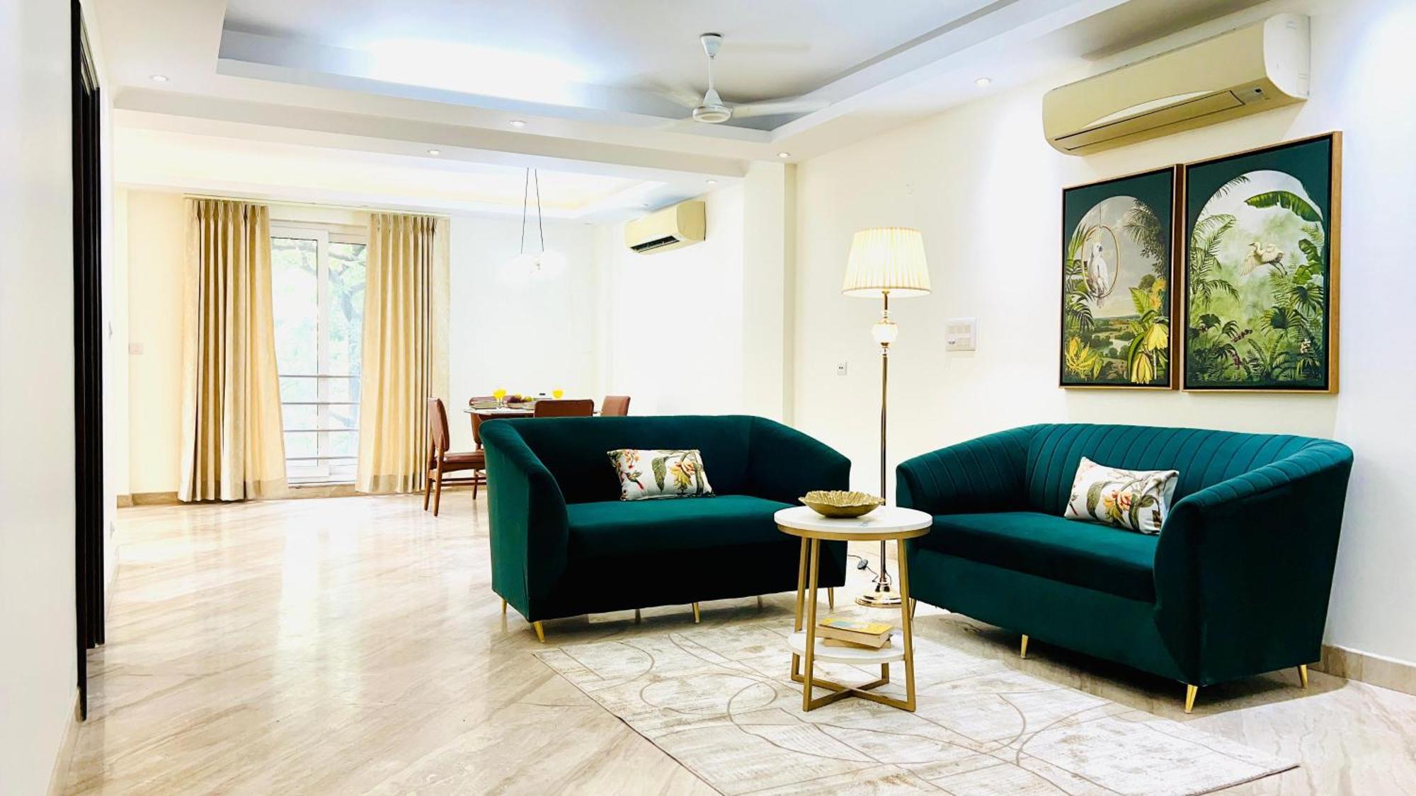 Olive Serviced Apartments - New Friends Colony Ню Делхи Стая снимка